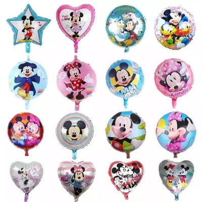 좋은 가격 팽창식 포일 풍선이 18 인치 만화 인물 둥근 별 심장 Minnie Mickey에 의하여 농담을 합니다 온라인으로