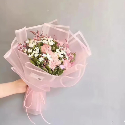 좋은 가격 꽃다발을 위한 논문을 감싸는 방수 투명한 매트 비 우븐 조직 꽃 온라인으로