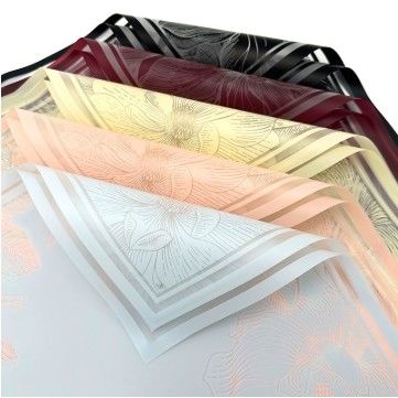 좋은 가격 뮬란 젤리 필름 방수 꽃 포장용 종이 57*57cm 여러 색상 꽃꽃차례 포장용 재료 온라인으로