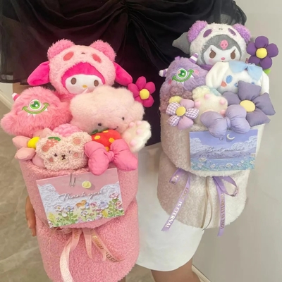 좋은 가격 20x35cm 다채로운 쿠로미 인형 꽃束 온라인으로