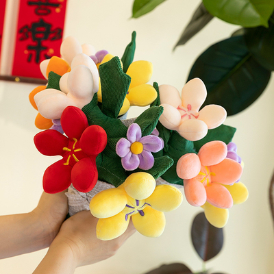좋은 가격 꽃 다양성 10x30cm 꽃다발 결혼 인형 재미 현실적인 휴대용 플러시 꽃 소녀 로맨틱 선물 온라인으로