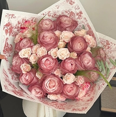 좋은 가격 꽃 사랑 오후 블랙 차 레트로 포장용 종이, 꽃 미술 부각 된 종이, 인쇄 된 꽃 포장용 종이, 꽃 가게 수작업 부각 된 종이 온라인으로