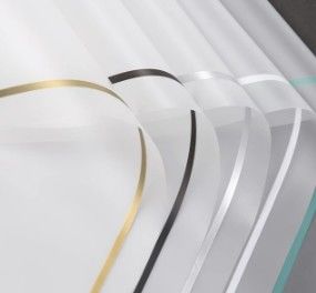 좋은 가격 단순화 된 스타일의 매트 종이 경계 고품질 꽃 포장 종이 온라인으로