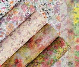 좋은 가격 작은 꽃 시리즈 단일 가벼운 종이 꽃 포장 종이 온라인으로