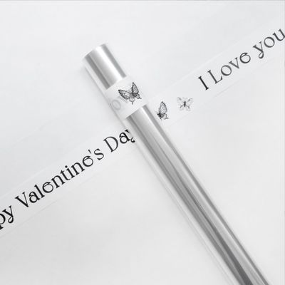 좋은 가격 로맨틱 꽃 포장용 종이 투명한 OPP 셀로판 롤 DY 포장 57*1000cm 온라인으로