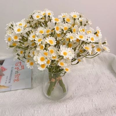 좋은 가격 인스 카모마일 인위 꽃꽃차례, 작은 마지리, 인위 꽃, 거실 장식, 식탁 꽃, 장식 꽃차례 제조업체에서 도매 온라인으로