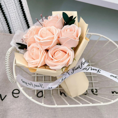 좋은 가격 틈새집 고품질 멘타 장미꽃차례 완성 인공 꽃, 영원한 비누 꽃 온라인으로
