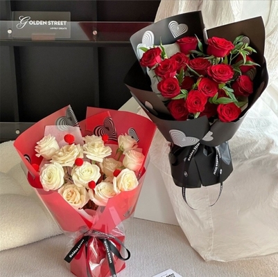 좋은 가격 꽃집 포장 및 꽃다발 포장지, 꽃집 꽃 예술 네온 크로티 사랑 장미 온라인으로