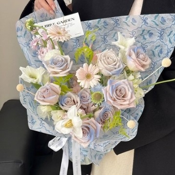 좋은 가격 꽃다발 포장지 플로럴 아트 꽃 포장지 Blooming Flower Era 배송 시간 30-45일 온라인으로