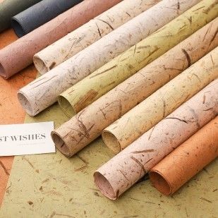 좋은 가격 플로리스트 포장 및 부케 포장지 빈티지 손으로 찢은 잎맥 여러 색상 온라인으로