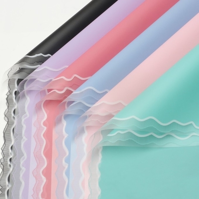 좋은 가격 해안선 꽃 포장용 종이, 한수 종이, 파도 가장자리 반투명 DIY 꽃다발 종이, 꽃 가게 꽃 예술 재료 온라인으로