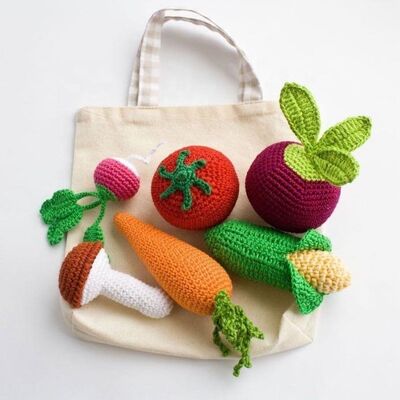 좋은 가격 Amigurumi Baby Play Cute Vegetable Crochet Handmade Baby Toys 온라인으로