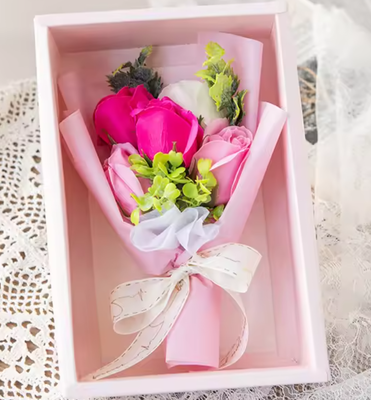 좋은 가격 로맨틱 영원한 장미 솜꽃 꽃꽃장 선물 상자 그녀의 향기 보존 꽃 기념일 생일 발렌타인 데이 GIF 온라인으로
