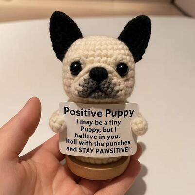 좋은 가격 Handmade Positive Crochet Puppy Soft Plush Anime Keychain Doll with Cotton Filling Weighted for Home Baby or Birthday Gift 온라인으로