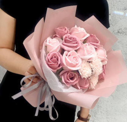 좋은 가격 핫 판매 인공 장미 비누 꽃 줄기 장식 꽃 식물 발렌타인 데이 어머니 날 선물 카드 온라인으로