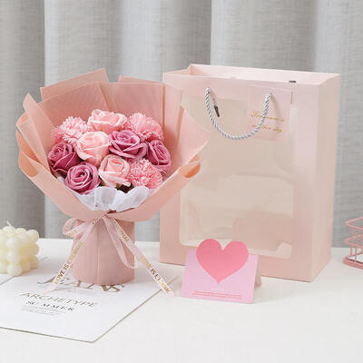 좋은 가격 뜨거운 판매 향기로운 비누 꽃 꽃다발 어머니의 날 발렌타인 데이 멀티 홀리데이 선물을위한 맞춤형 축제 꽃다발 온라인으로