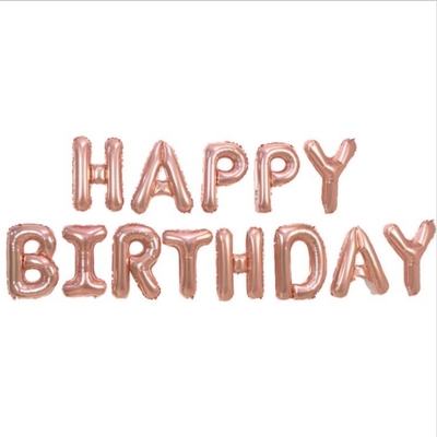 좋은 가격 생일 축하 배너 파티 치장 아이템 16 인치 포일 글자 풍선 온라인으로