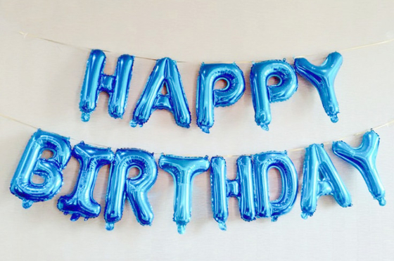 좋은 가격 포일 생일 축하 알파벳 풍선 16 인치 생일 축하 배너는 문자열과 함께 설정했습니다 온라인으로