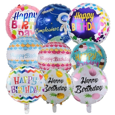 좋은 가격 둥근 생일 축하 서한 공기 채워진 포일 기구 18은 마일라 기구로 조금씩 움직입니다 온라인으로